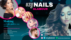 BEAUTY SALOON FLYER Twitter-opslag template