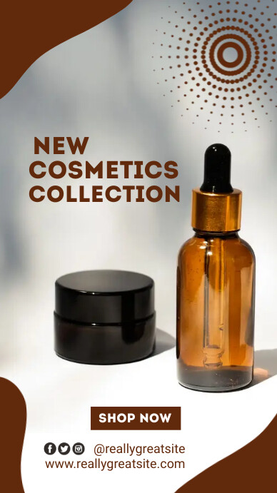 Beauty Serum flyer Instagram Story template