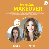 Makeover' Post Before after post Template | PosterMyWall