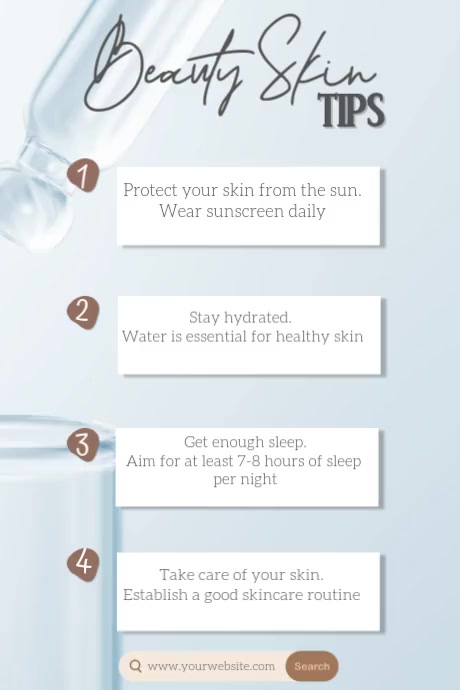 Copy of Beauty Skin Tips | PosterMyWall