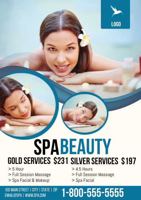 Beauty Spa and Massage A2 template