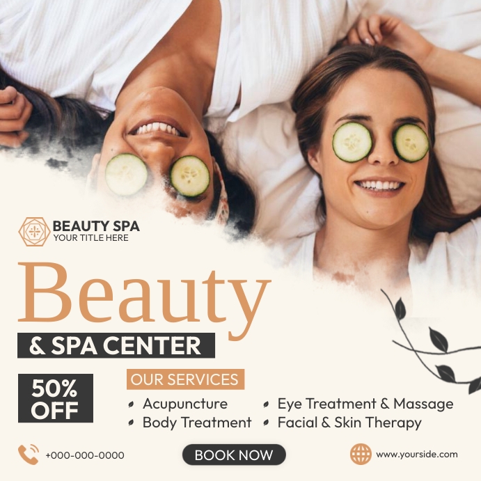 Beauty Spa Center Ads Template | PosterMyWall