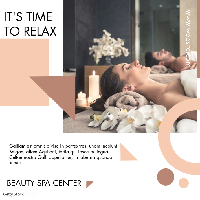 beauty spa center instagram advertisement Modelo | PosterMyWall