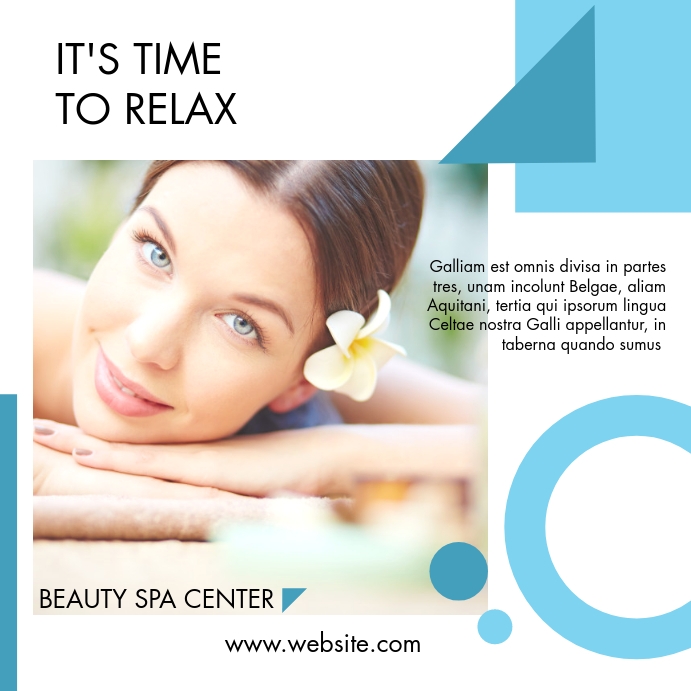 Copy of beauty spa center wellness advertisement | PosterMyWall
