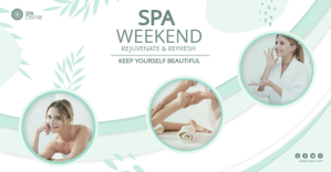 Bianco Spa Promotion Immagine condivisa di Facebook Template