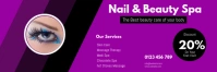 beauty spa flyer template Cartel de 2 × 6 pulg.
