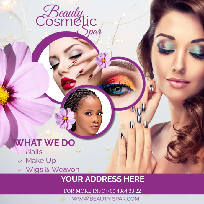 Beauty spar Instagram na Post template