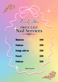Beauty Studio A3 template