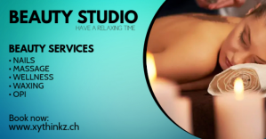 Turquoise Beauty Studio Services Facebook Shared Image Template