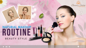 สีชมพู Natural Makeup Routine YouTube-miniature Template