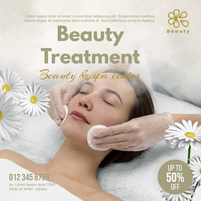 Treatment Example Advert Beauty Treatment AD Template | PosterMyWall
