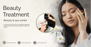 Beauty Treatment Изображение, которым поделились на Facebook template