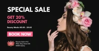 Beauty weeks special sale make up nails salon Image partagée Facebook template
