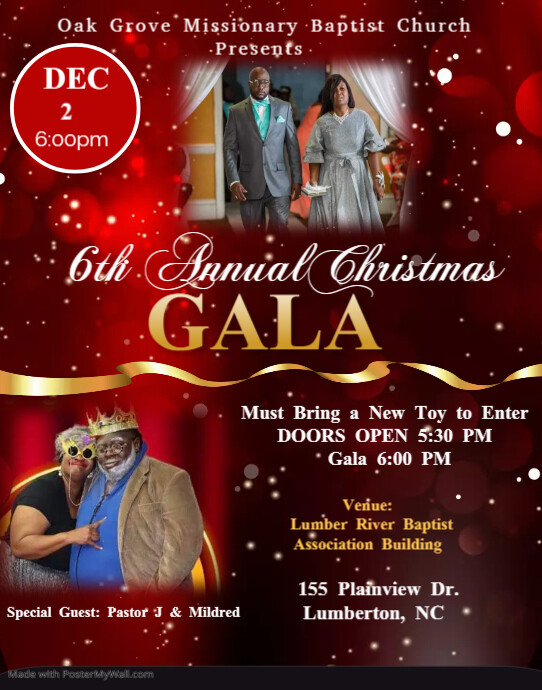 Christmas Gala Flyer Template PosterMyWall