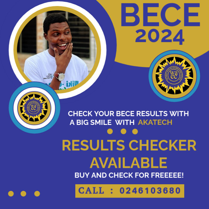 BECE RESUSLT CHEKER Instagram Post template