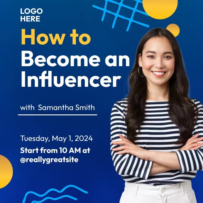 Influencer Sample Posts Become An Influencer Template | PosterMyWall