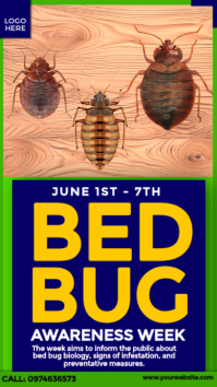 Bed Bug Awareness Week Instagram Story template