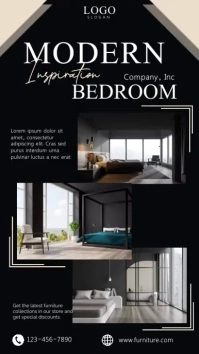 Bedroom Furniture Poster Instagram Story template