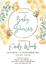 Cute Baby Shower Template | PosterMyWall