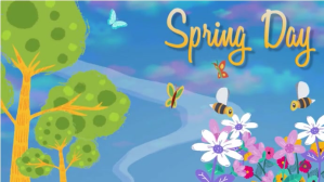 Bee buterfly video Digitalt display (16:9) template