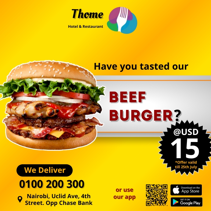 Salinan Beef Burger Postermywall