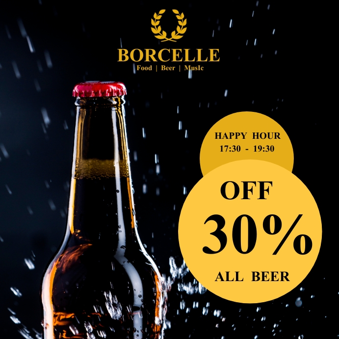 BEER BAR TEMPLATE PosterMyWall