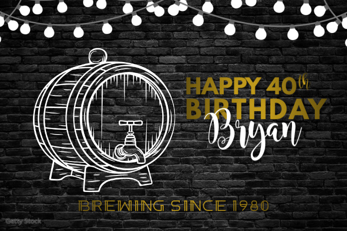 Modele Affiche Joyeux Anniversaire Baril De Biere Postermywall Modele Affiche Joyeux Anniversaire Baril De Biere Postermywall