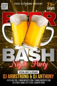 Beer Bash Poster template
