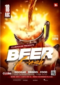 beer bash A4 template