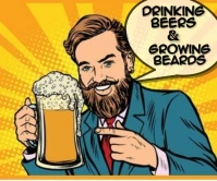 Beer Beard Retângulo grande template