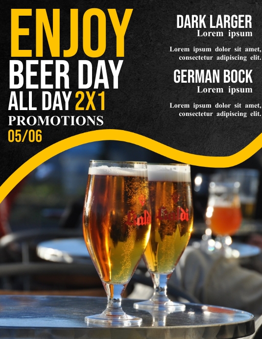 Copia de Beer bucket happy hour offer poster PosterMyWall