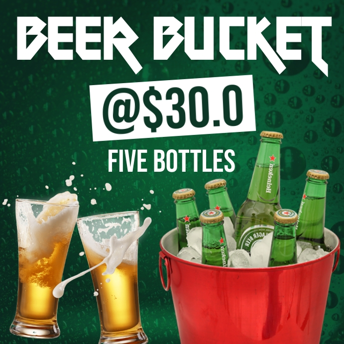 Bucket Performance Sign Bucket Beer Sign at Christy Sample blog