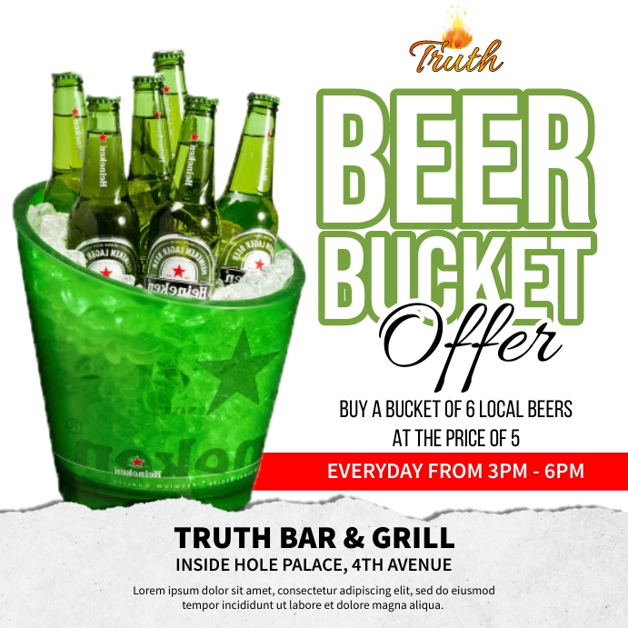 Bucket Beer Sign at Christy Sample blog