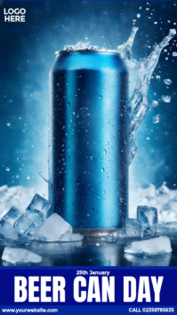 Beer Can Appreciation Day Ad Historia de Instagram template