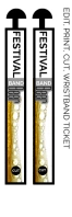 BEER FEST WRISTBAND TICKET Banner 2' × 6' template