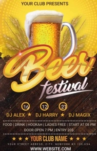 beer festival Half Page Wide template