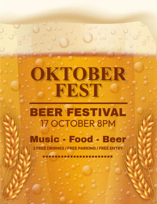 Beer Festival Template Ads Ulotka (US Letter)