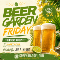 Giallo Beer Garden Event Instagram Post Template