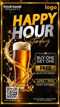 Noir Happy Hour Promotion Indaba yaku-Instagram Template