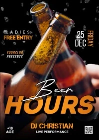 Beer Hours Night A3 template