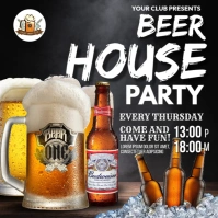 Beer House Flyers Post Instagram template