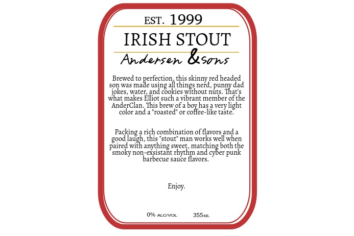 beer label template