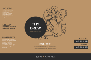 Bruin Craft Beer Label Label Template