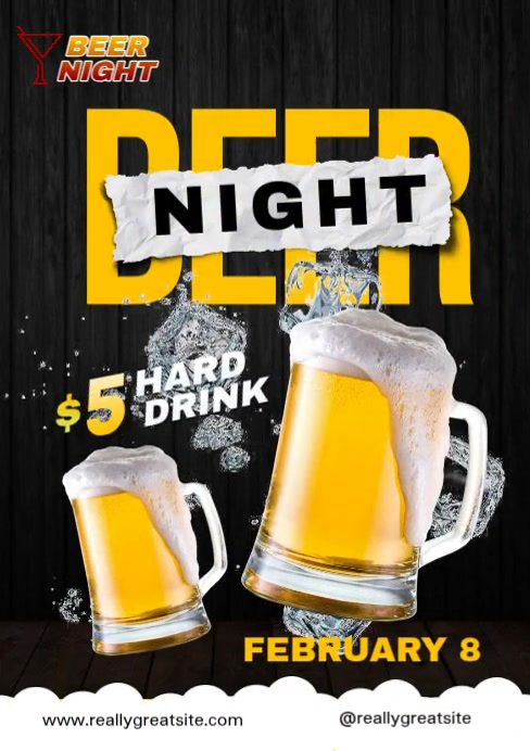 Beer Night Promotion Video Template | PosterMyWall
