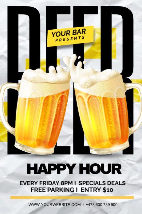 beer party Poster template
