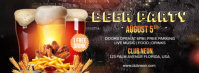 Beer Party Flyer Template Facebook Cover Photo