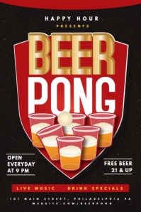 Beer Pong ภาพกราฟิก Tumblr template