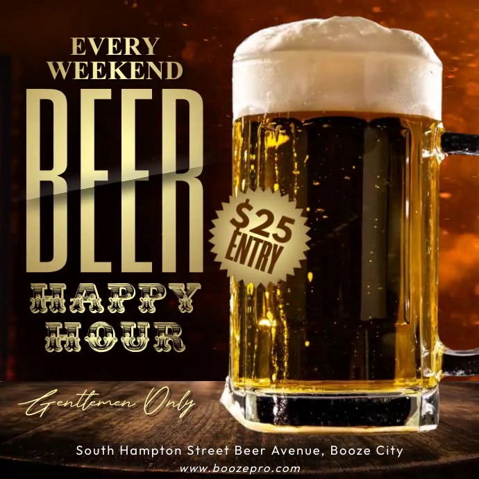 Beer Weekend Night Template | PosterMyWall