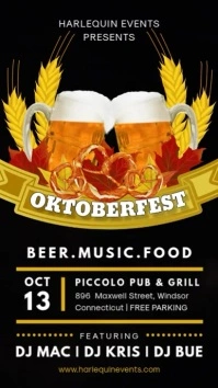 Beerfest Digital Display Video Invitation template