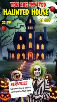 Beetlejuice Template Instagram-verhaal